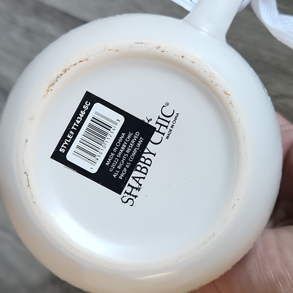 Beautiful ivory mug with pink floral detail. NWt - Picture 4 of 6